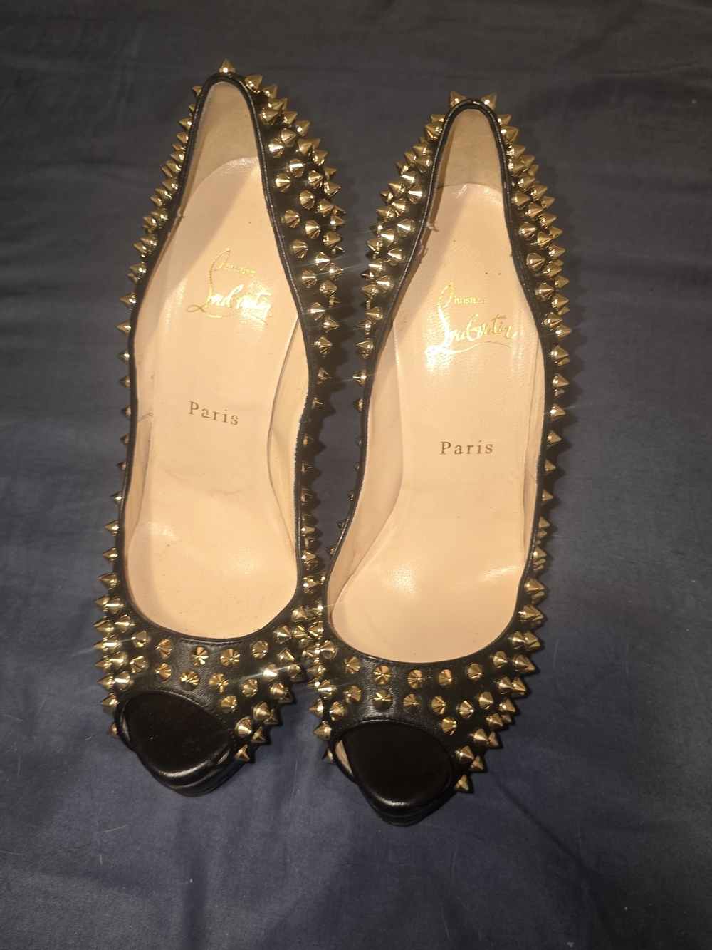 Black Studded Heels